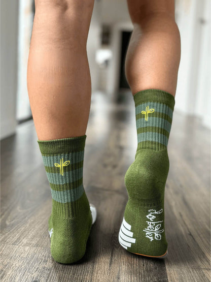 Luxe Crew Sock - Forest