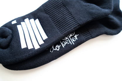 Luxe Crew Sock - Stealth Black